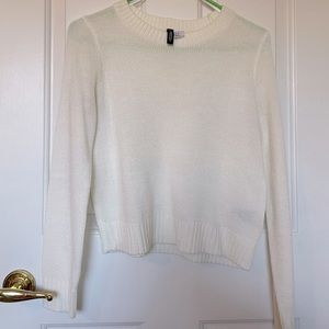 H&M white sweater size XS